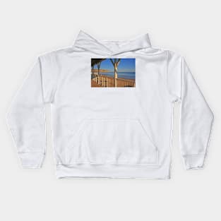 Verandah with a view, Swanage, January 2023 Kids Hoodie